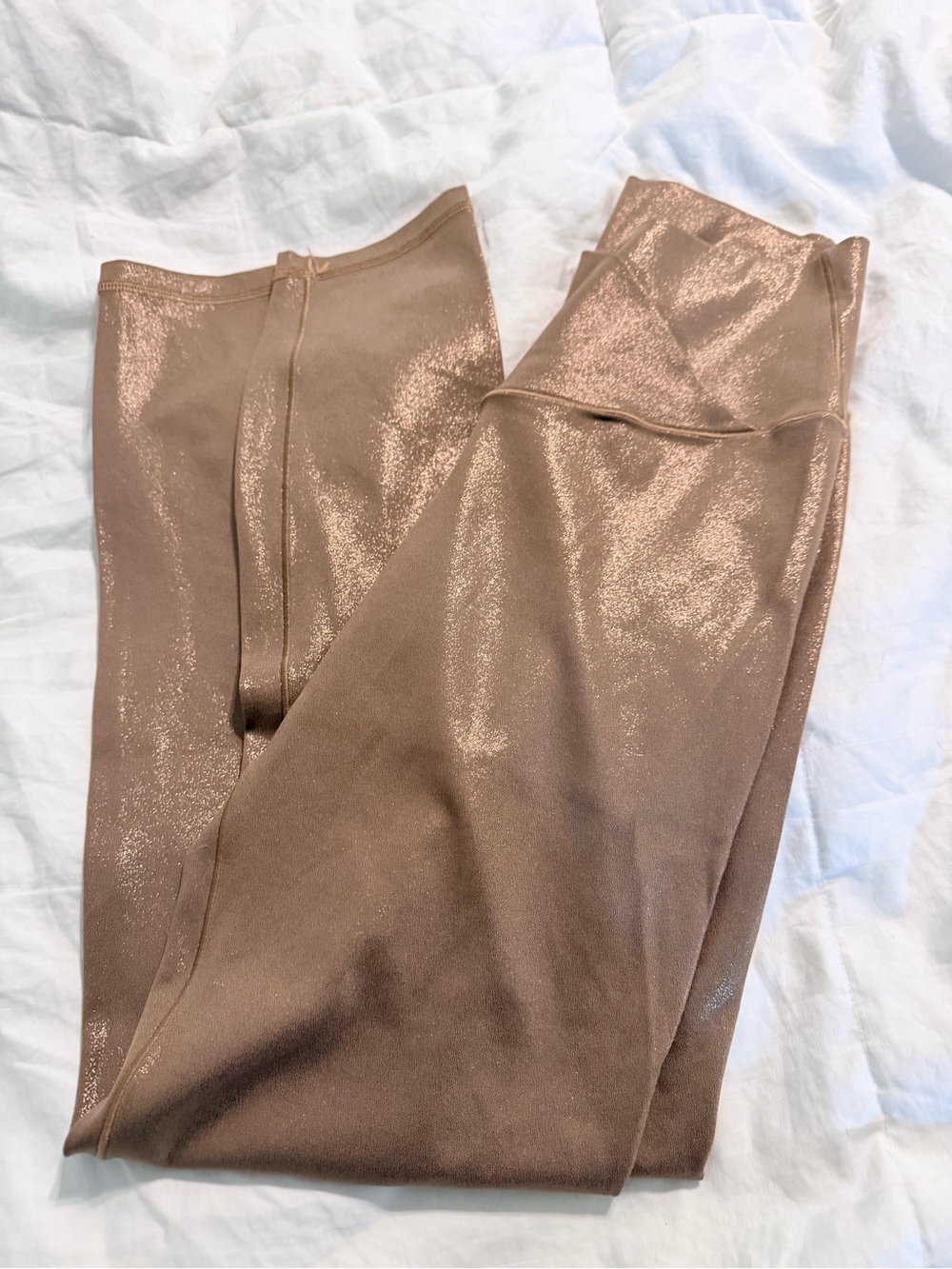aerie Metallic Taupe 7/8 High-Rise Leggings